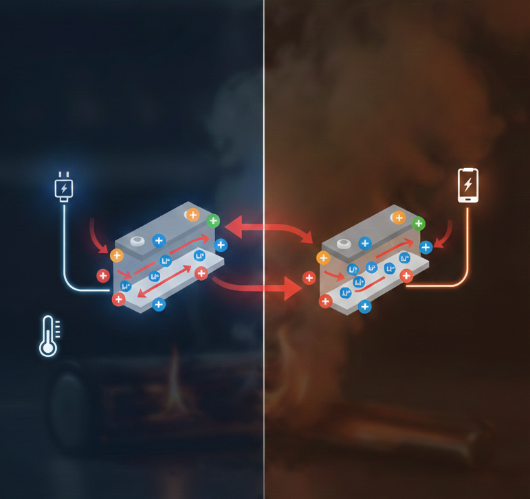 Fonctionnement d’une batterie lithium ion
