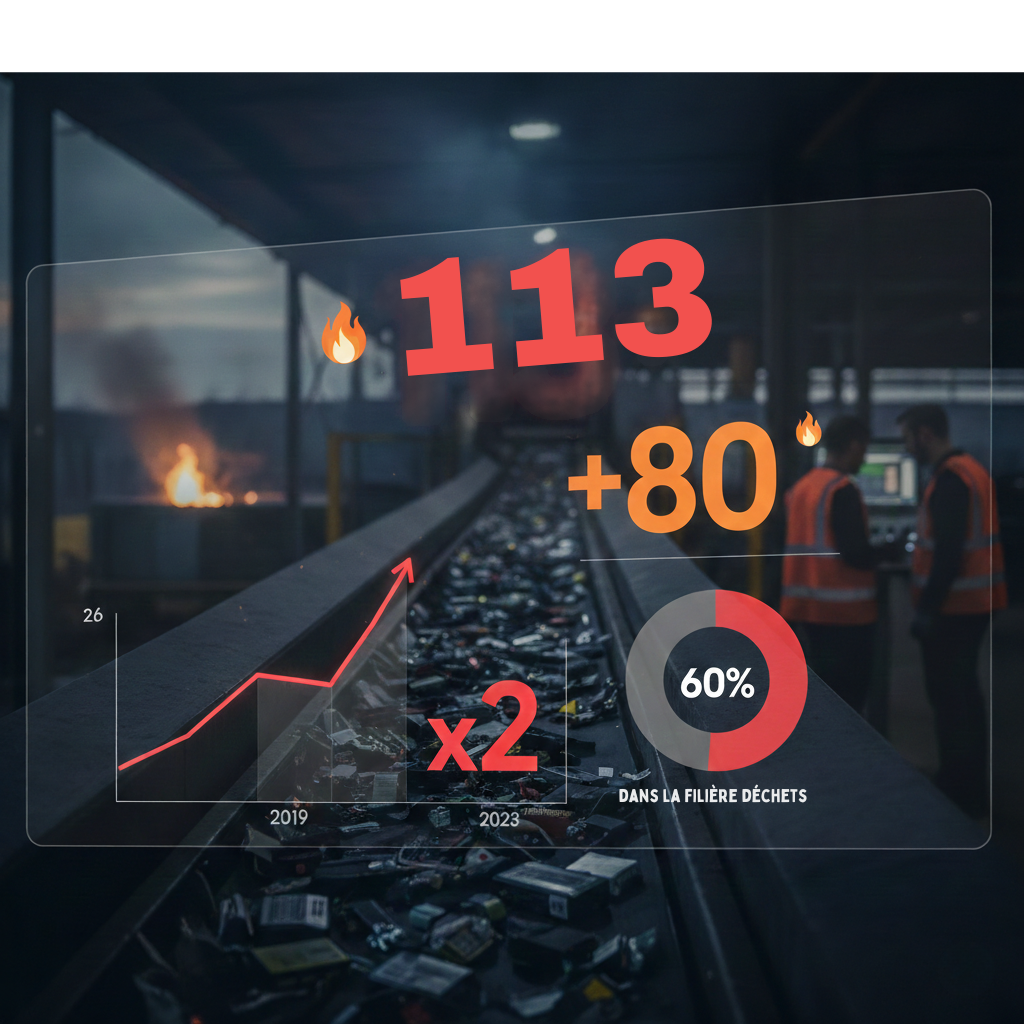 Statistiques d’incendies dans les installations de traitement des déchets France